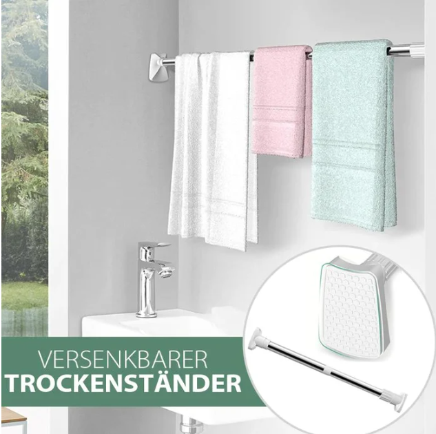 Telescopic clothing rod made of stainless steel