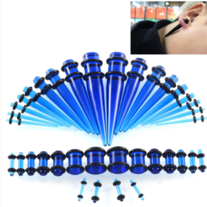 36 pieces/set Acrylic ear expander set Ear expander 14G-00G piercing jewelry