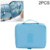 2 pieces for sale portable waterproof cosmetic bag travel storage bag (sky blue)
