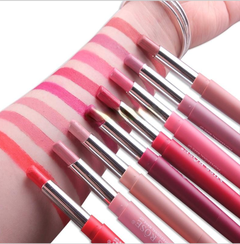 Double-ended lip makeup lipstick refill waterproof long-lasting light color sexy red lipstick beauty matte eyeliner lipstick (47)
