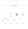 LW-MJ04 5 pieces sold, lotion bottle, facial cleanser bottle, hand soap, shampoo bottle, 100ml (color: transparent and colorless)