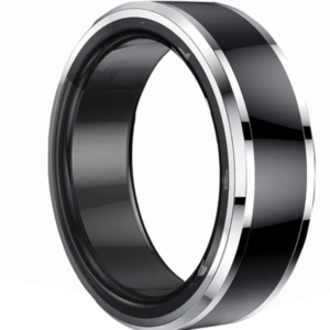 M1 Smart Ring Health Tracker 24-hour Heart Rate Blood Oxygen Monitor Exercise Calorie Consumption Recording – US Size 8 Diameter 18.4mm Circumference