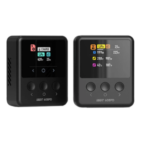 ISDT 608PD DC 240W/10A USB C 140W/5A Smart Digital Charger for LiFe/Lilon/LiPo/LiHV/NiMH/Pb Battery – Black