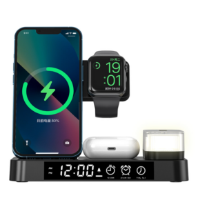New three-in-one wireless charger multi-function clock 25W wireless charging suitable fast charging
