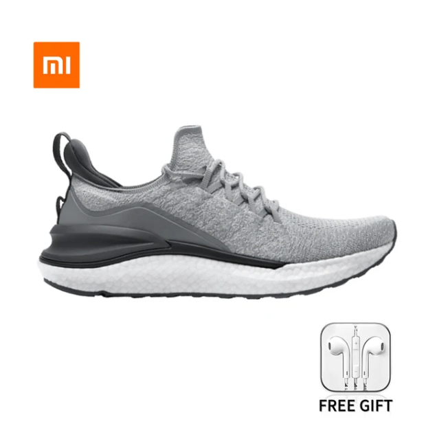 Original Xiaomi Mijia Sneakers 4 Men's Running Shoes Outdoor Sports Uni-moulding 4D Fishbone Lock System Knitting Upper Men Gift