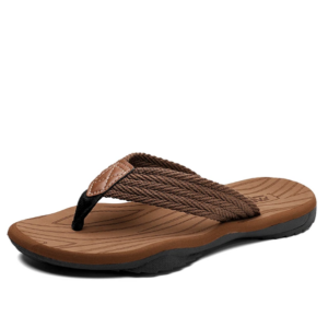 Xiaomi Youpin Men Slippers Flip Flop Outdoor Weaving Upper Non-leather Casual Shoes Lightweight Soft Non-slip Large Sized 39-46