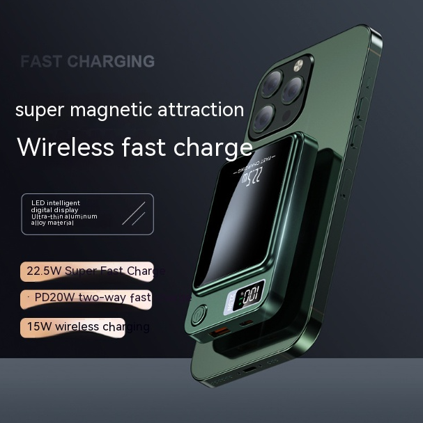 Douyin's popular magsafe magnetic wireless power bank 10000mah super fast charging 22.5W mobile power supply