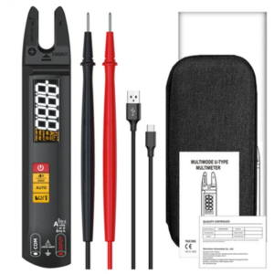 THE BSIDE U1 Digital Clamp Multimeter, Electric Tester Pen, Bright LED Flashlight, DC AC 100A Pliers, T-RMS Current