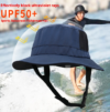 Cross-border popular wide-brim sun hat foldable hiking fishing hat for men and women UPF50+ surf sun protection fisherman hat