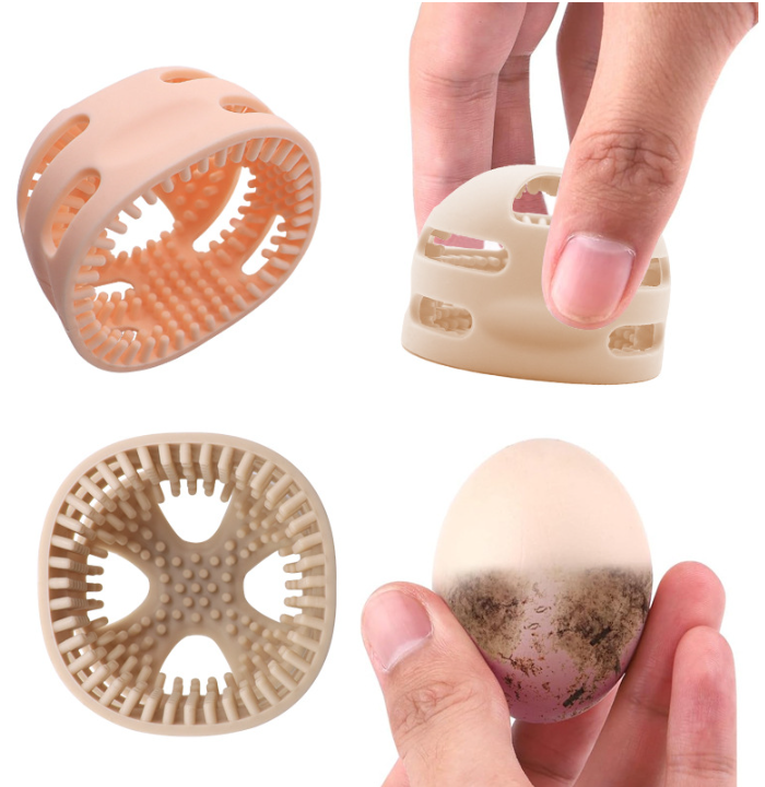 24 years of Amazon cross-border creative new product silicone egg cleaning brush soft silicone egg washer egg cleaning brush