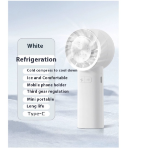 2024 new hot-selling Japanese and Korean cold compress fan semiconductor fan ice hockey fan outdoor fan handheld table fan