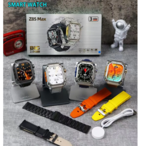 Z85 MAX Smart Watch Bluetooth Call Long Standby True Rate NFC IP68 Waterproof Three Watch Straps Watches for Men Women PK HK9pro