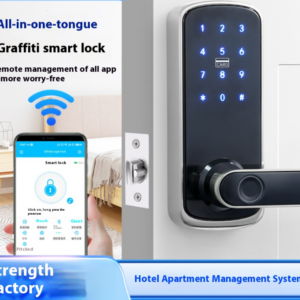 Tuya wifi fingerprint lock home apartment remote app bluetooth smart lock hotel card swipe lock