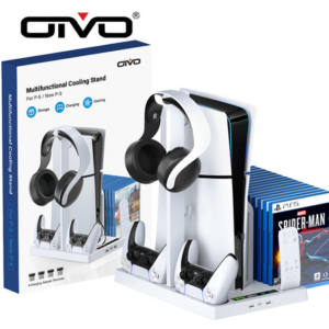 OIVO PS5 SLIM host fan cooling base PS5 thin and light universal card disc headphone collection Nanoscaffold