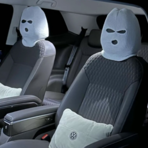 Car seat headcover personalized funny hat