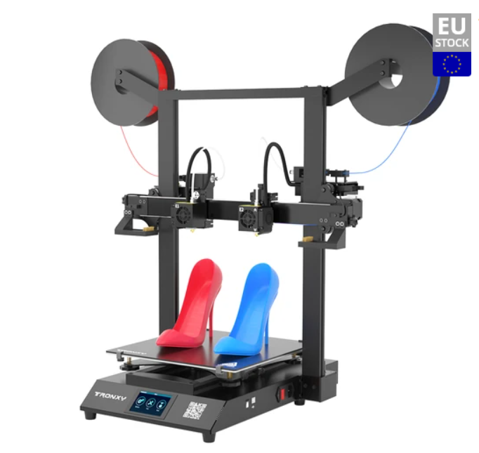 TRONXY Gemini S Dual Extruder 3D Printer Support Soluble PVA 32 Bit Silent Mainboard 300 300 390mm