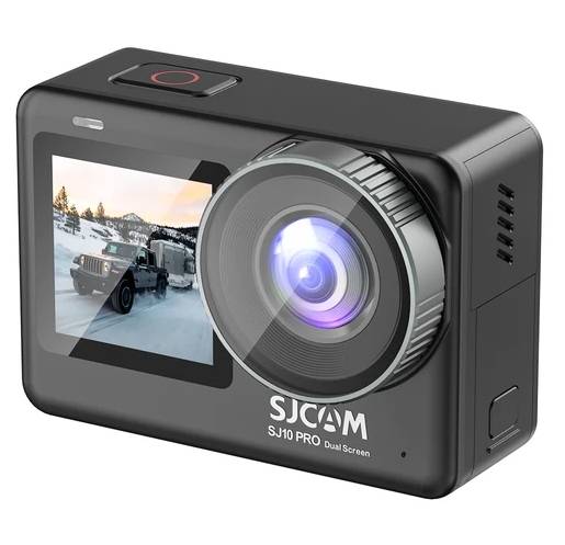 SJCAM SJ10 Pro Sports & Action Camera, 2.33''+1.3'' Dual Screen 4K/60FPS, Waterproof up to 5m, 6-AXIS GYRO Stabilization