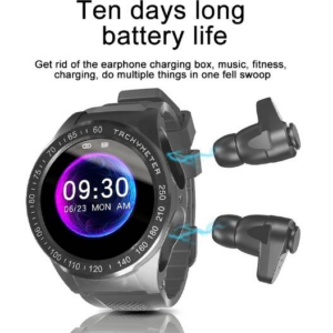 Aipower Earphones Smartwatch 2 IN 1 True Wireless Earbuds Bluetooth 5.1 Sports Digital Bracelet Heart Rate Monitor Counter W26
