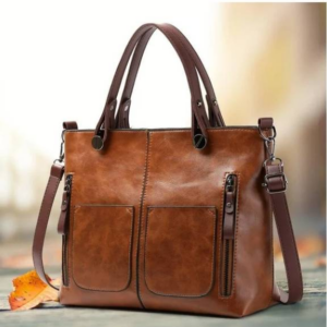 Ladies vintage leather shoulder bag