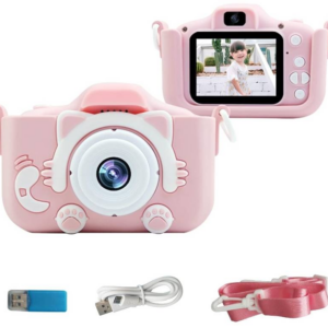 Moniss Children’s Digital Camera 20MP 1080P HD Video Camcorder Camera Cute Rechargeable Camera with 1.9 Inch Screen and 32GB Memory Card Support