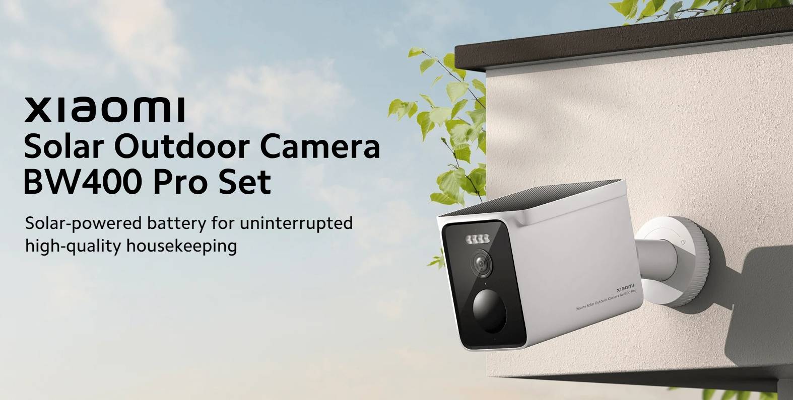 Global Version Xiaomi Solar Outdoor Camera BW 400 Pro Set