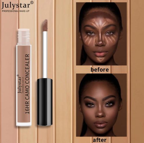 Julystar Concealer, waterproof, sweat-resistant, long-lasting concealer, concealer for acne marks, concealer liquid, concealer, concealer for dark cir