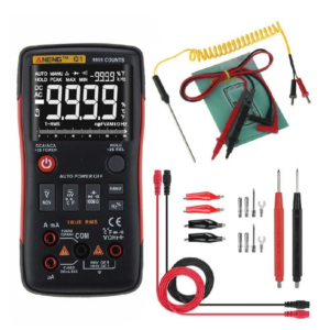 ANENG Q1 9999 Counts True RMS Digital Multimeter AC DC Voltage Current Resistance Capacitance Temperature Tester Auto/Manual Raging with Analog Bar Gr