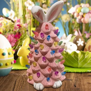 48% OFF Easter Pink Bunny Tree