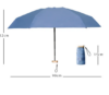 LAST DAY 68% OFF  Lightweight Small UV Sun Umbrella Compact Suit for Pocket (Non-Automatic)