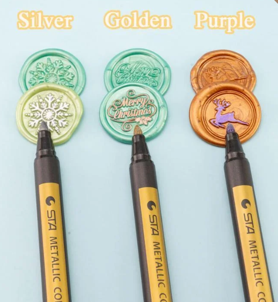 Seal Stamp Paint Pen - 10 Colors For Choice