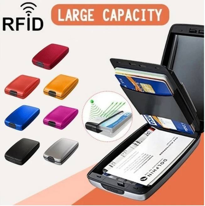 RFID ANTI-THEFT ALUMINUM WALLET CLIP
