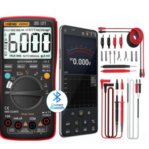 ANENG AN9002 Bluetooth Digital Multimeter 6000 Counts Professional MultimetroTrue RMS AC/DC Current Voltage Tester Auto-Range-General Model