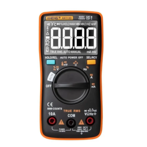 ANENG AN113D Intelligent Auto Measure True- RMS Digital Multimeter 6000 Counts Resistance Diode Continuity Tester Temperature AC/DC Voltage Current Me