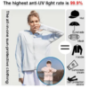 [50 times sun protection] Lightweight sun protection clothing for men and women