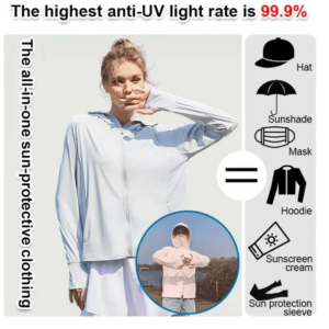 [50 times sun protection] Lightweight sun protection clothing for men and women