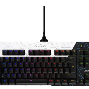 Logitech G PRO K/DA Gaming Mechanical Keyboard with US Layout, RGB Lightsync, TKL Design, Detachable Cable, and GX Brown Tactile Exclusive Switch – Le