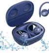 YANWA Sports Wireless Bluetooth 5.0 TWS-Touch earphone with Ear Hook, IPX5 Sweatproof Water Resistant, Built-in Microphone Switching Song Control, 24