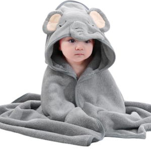 Baby Hooded Bath Towel | Soft Bath Towel with Bear Ears | Hooded Baby Towel for Newborns, Babies and Toddlers Suitable as Gifts for Babies Generic