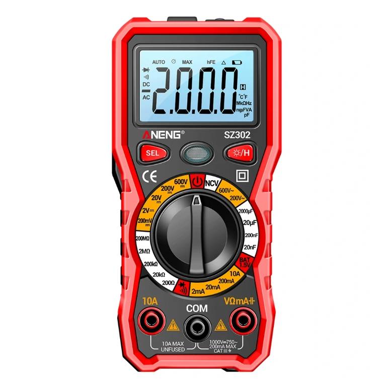 ANENG SZ302 Digital Multimeter AC/DC Votage Current Automatic Tester NCV Detector Resistance Ohm Ammeter Capacitance Meter