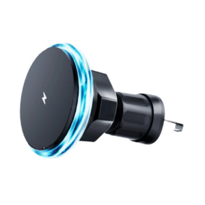 iFORCE 15W Magnetic Cordless Car Charger Mount Car Air Outlet with LED Glare Color for Iphone15/14/13/12 Series