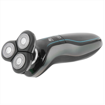 4D Rotary Wash Electric Shaver (Color: Black)