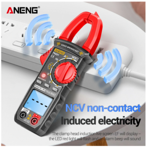 ANENG PN201 AC/DC Current Clamp Meter 600A Clamp Multimeter Current Resistance Capacitor Diode NCV Data Retention