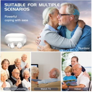 GM-305 Binaural magnetic charging hearing aid wireless voice amplifier for the elderly