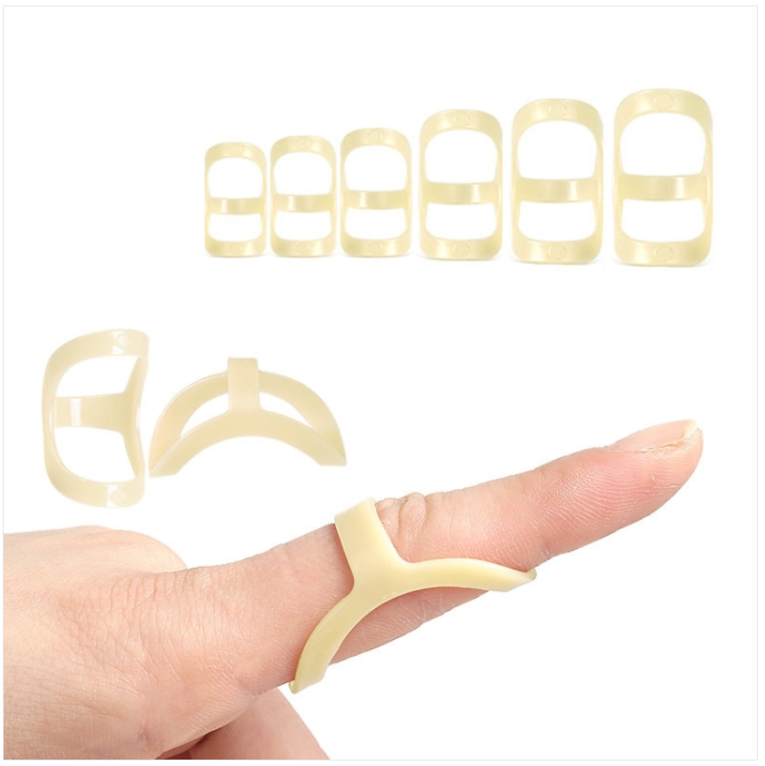 Finger splint fixed ring joint flexural protection retaine