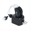Rechargeable hearing aid personal speaker with charging dock