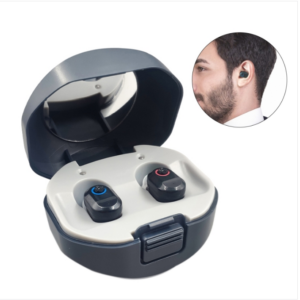 TWS for ear sound amplifier hearing aid with charging bay