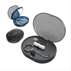 Magnetic retainer Beauty mirror organizer with bite glue