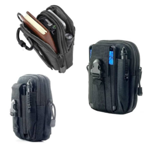 Object Carrier Tactical Waist Bag Men’s Waterproof Tactical Military Waist Bag (Black)