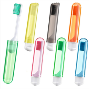 Portable business folding toothbrush Multi-color super soft travel toothbrush