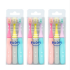 3 boxes selling RAOYI baby cartoon silicone brush head Fine soft brush silk toothbrush (mixed color)